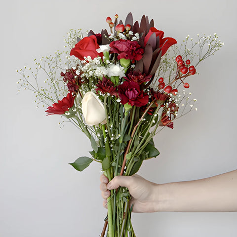 Classic Burgundy Flower Centerpieces