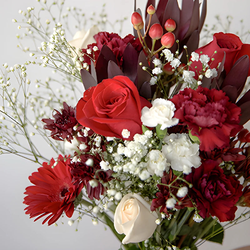 Classic Burgundy Flower Centerpieces