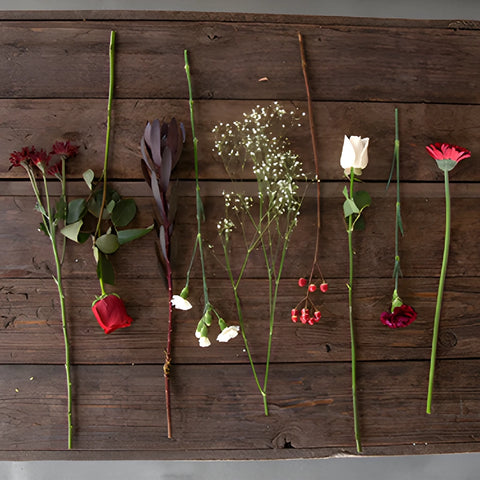 Classic Burgundy Flower Centerpieces