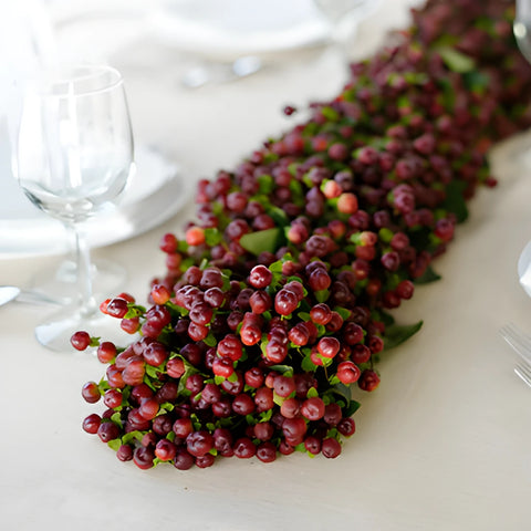 Burgundy Hypericum Berry Garlands