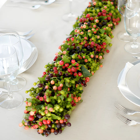 Burgundy Peach Hypericum Berry Garlands