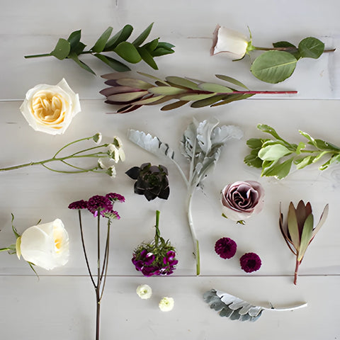 Burgundy Modern Flower Centerpieces