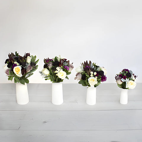 Burgundy Modern Flower Centerpieces