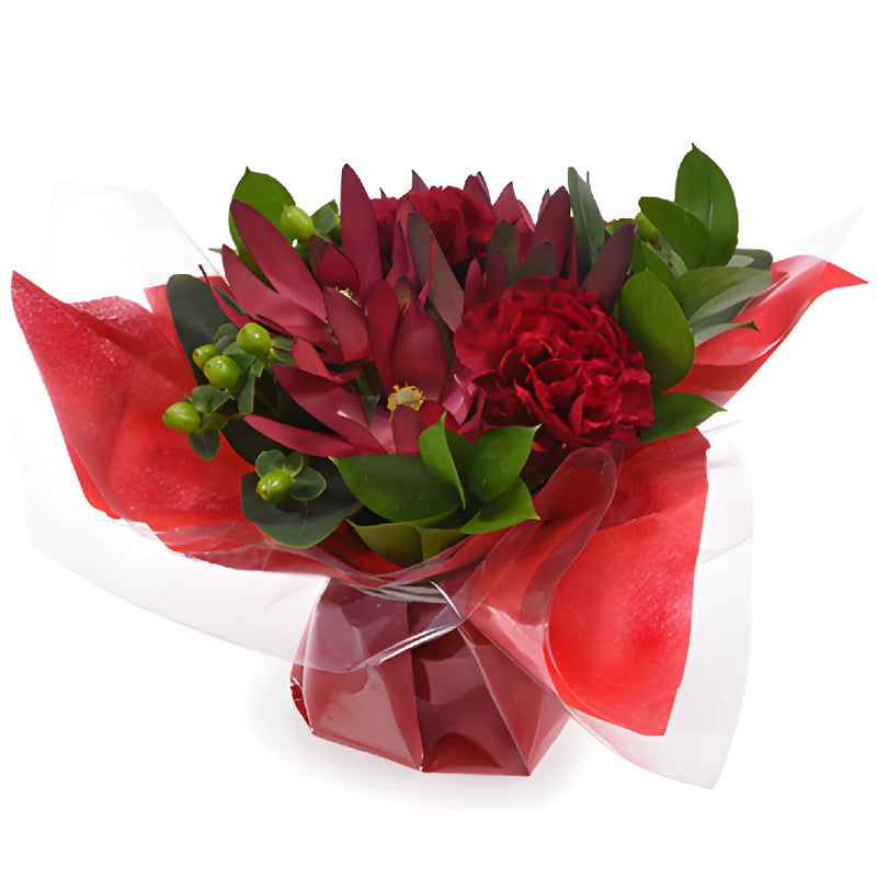 Monochromatic Burgundy Bouquetta Centerpieces