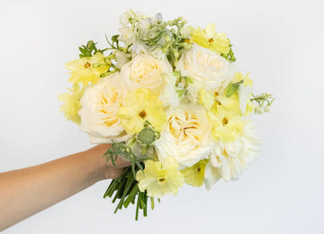 Butter Yellow Flower Bouquet Close Up - Image