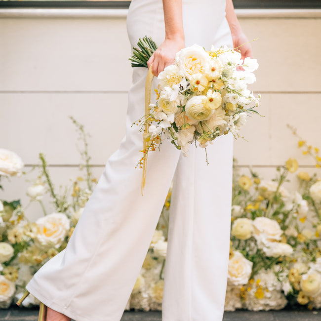 Romantic Butter Yellow Wedding Shoot with Italian Flair