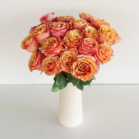 Carpe Diem Sunset Rose Vase - Image