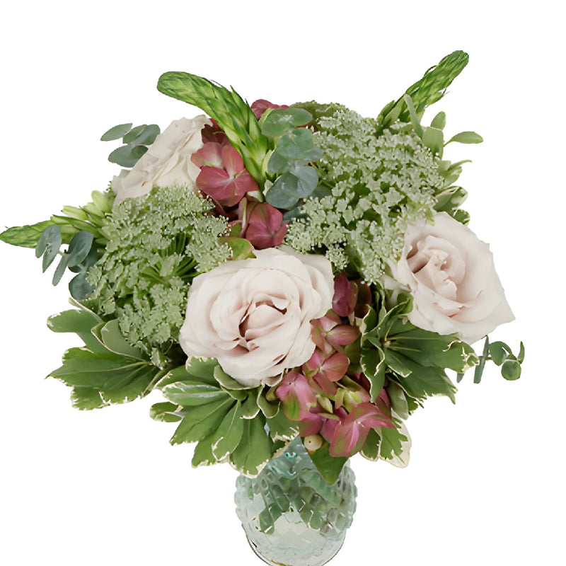 Vintage Lace Flower Centerpiece