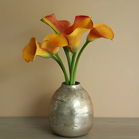Light Orange Mini Calla Lily Flowers