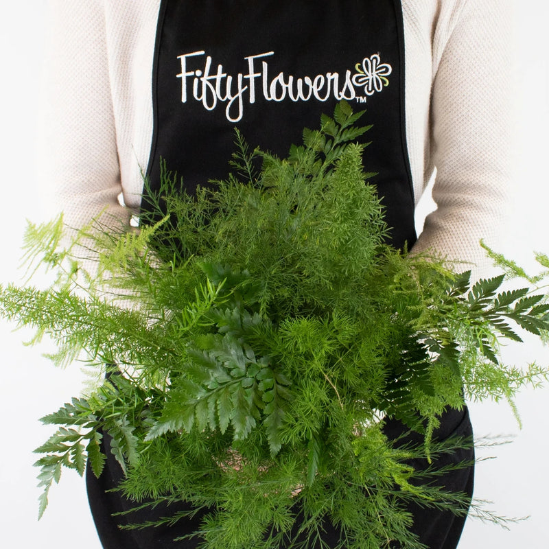 Choose Your Own Fern Greenery Flower Bouquet in Hand