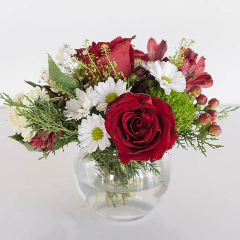 Christmas Decorative Flower Arrangement Vase - Image