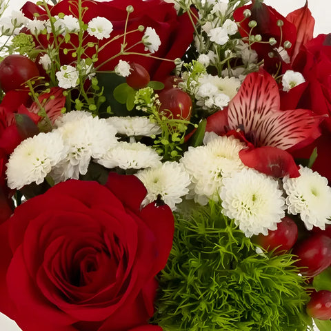 Christmas Decorative Flower Centerpieces Close Up - Image