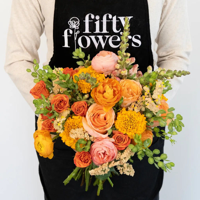 Citrus Punch Diy Flower Kit Apron - Image