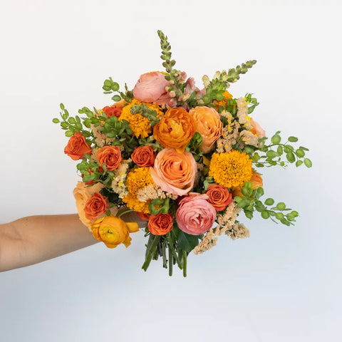Citrus Punch Diy Flower Kit Vase - Image