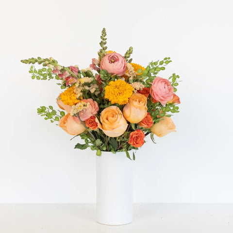 Citrus Punch Flower Bouquet Vase - Image