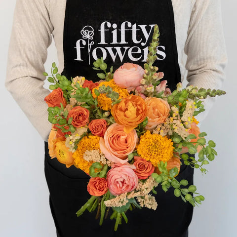 Citrus Punch Flower Centerpiece Apron - Image