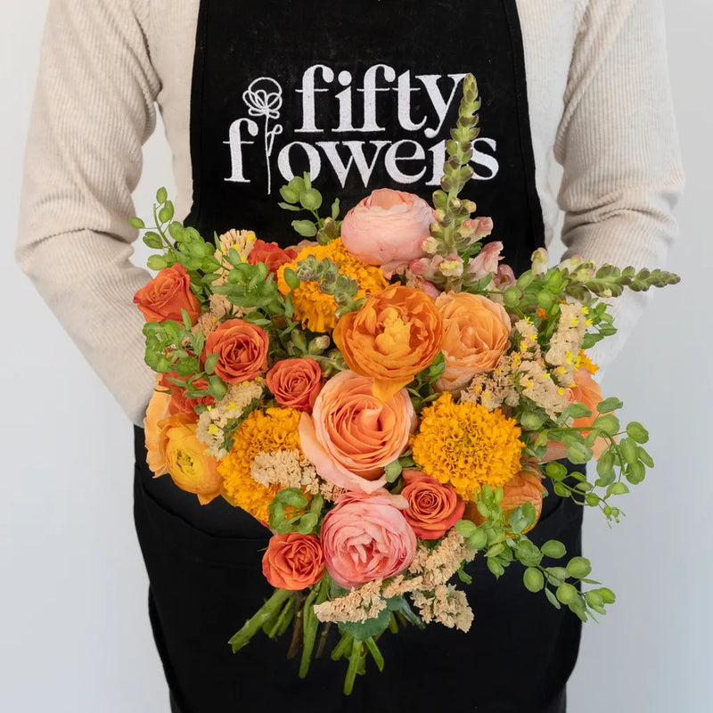 Citrus Punch Flower Centerpiece Apron - Image