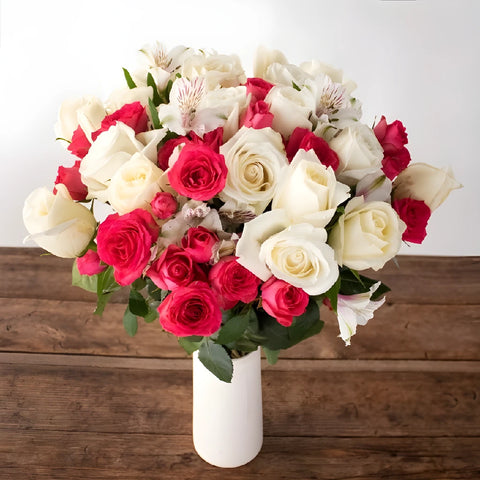 Classic Dozen Or More Rose Bouquet Vase - Image