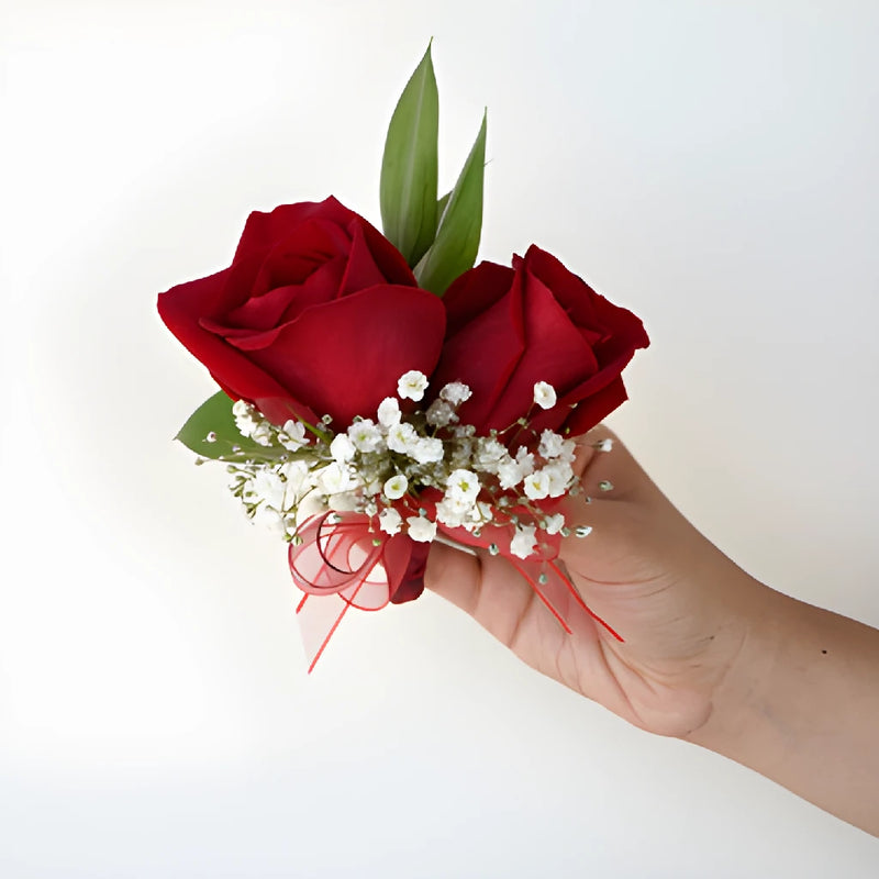 Classic Red Rose Boutonniere and Corsage Pack