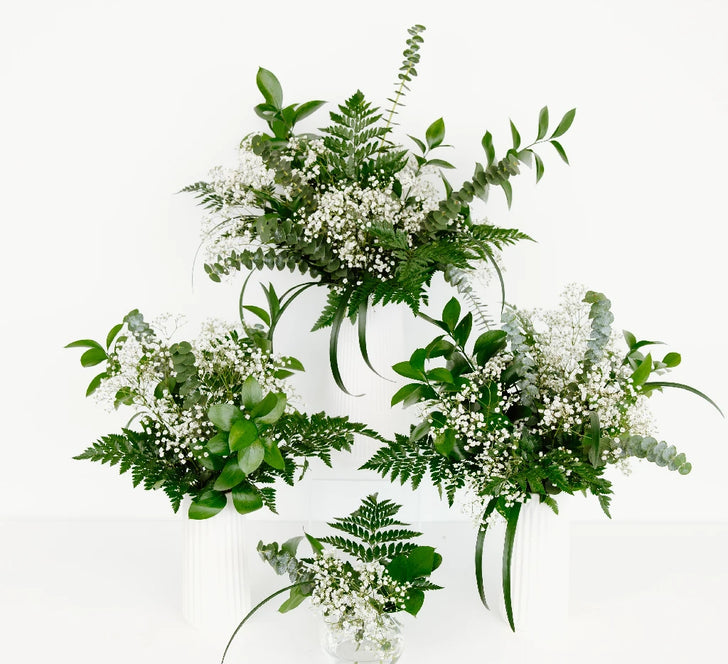 Classic Wedding Greenery Flower Centerpiece Recipe - Image