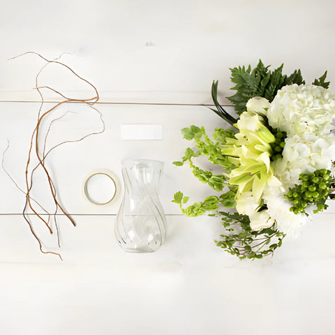 Polished White DIY Flower Design Class Kit