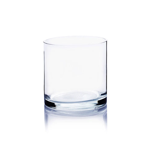 Clear Cylinder Vase Close Up - Image