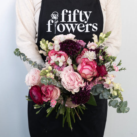Cloud Wine Flower Centerpiece Apron - Image