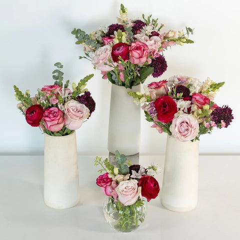 Cloud Wine Flower Centerpiece Close Up - Image