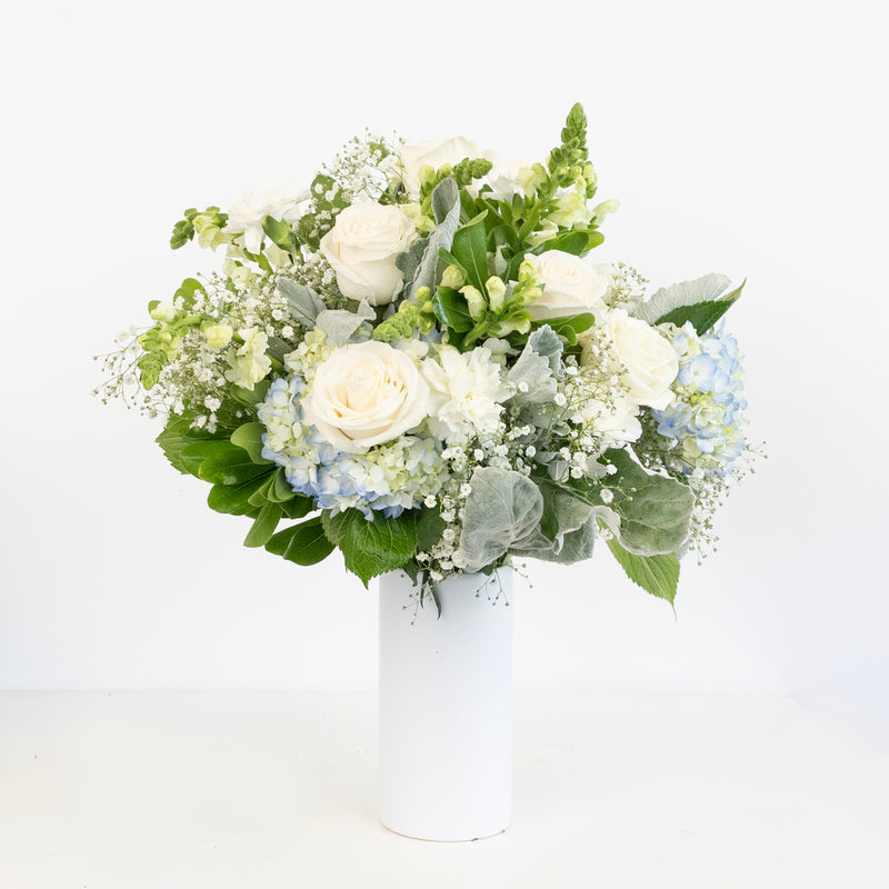 Coastal Vibes Blue Flower Bouquet Vase - Image