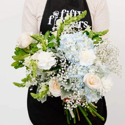 Coastal Vibes Diy Hydrangea Flower Apron - Image