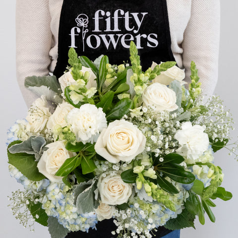 Coastal Vibes Flower Centerpiece Apron - Image