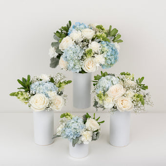 Coastal Vibes Flower Centerpiece Close Up - Image