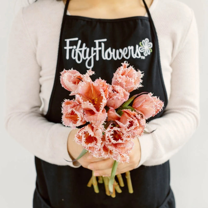 Coffee With Cream Brownie Lily Tulip Apron - Image