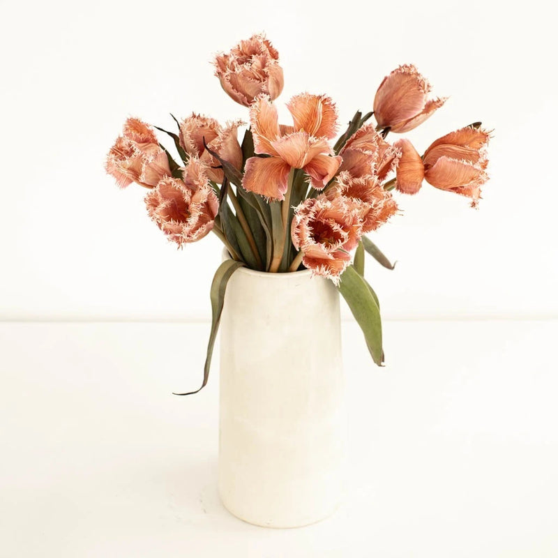 Coffee With Cream Brownie Lily Tulip Vase - Image