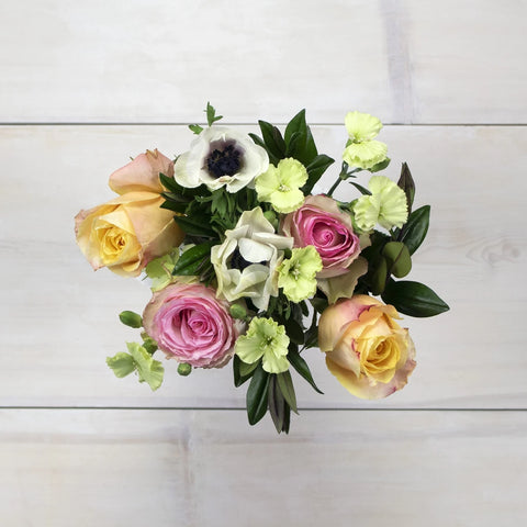 Colorful Chic Wholesale Flower Bouquet Top Down