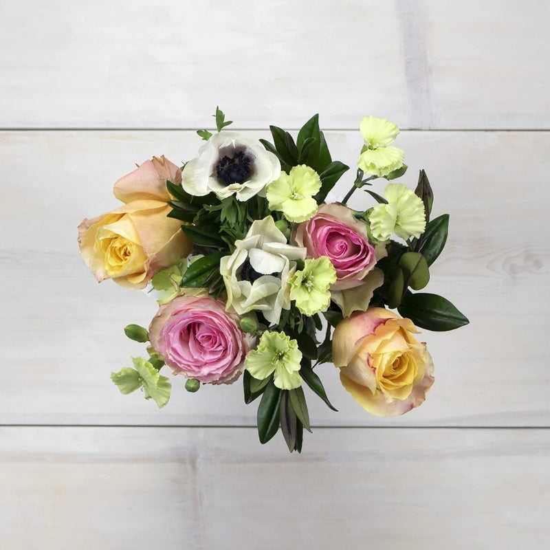 Colorful Chic Wholesale Flower Bouquet Top Down