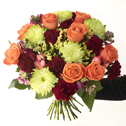 Orange and Red Valley Flower Bouquet