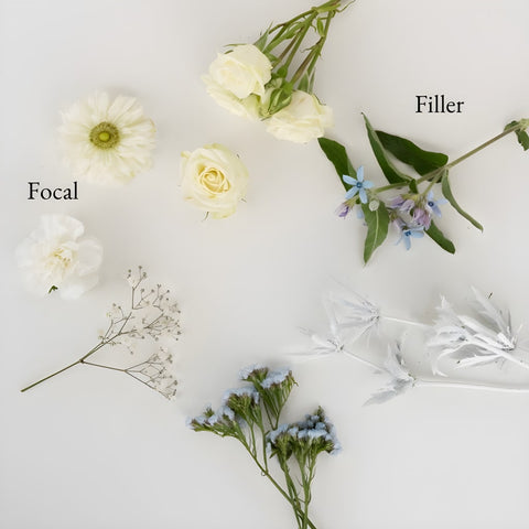 Cool Blue Bouquet Bar Flower Kit Vase - Image
