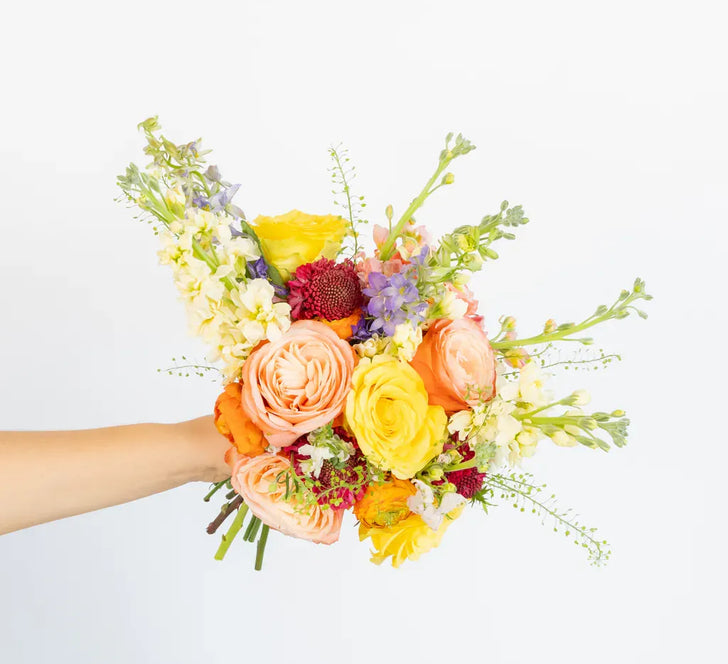 Country Charm Flower Bouquet Close Up - Image