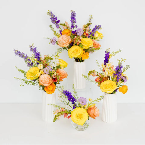 Country Charm Flower Centerpiece Close Up - Image