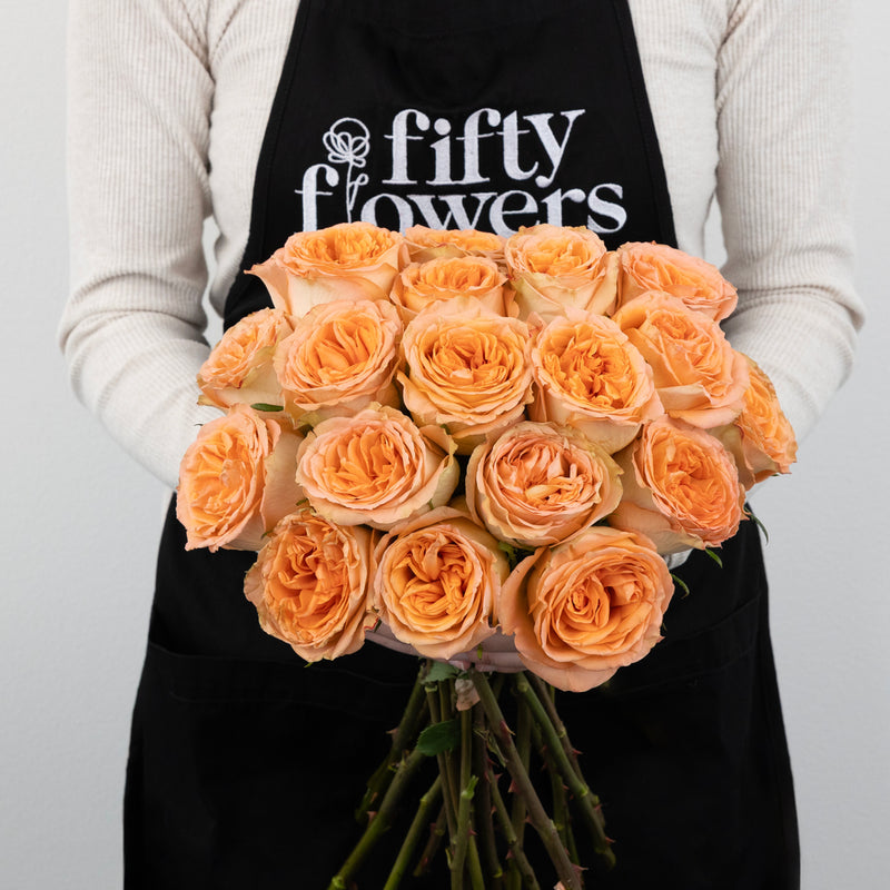 Country Home Garden Rose Apron - Image