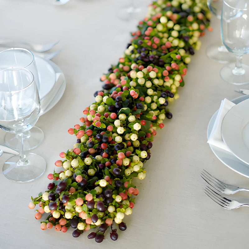 Tricolor Hypericum Berry Garland
