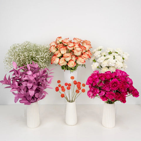 Cupid's Flirty Pink Diy Flower Kit Close Up - Image