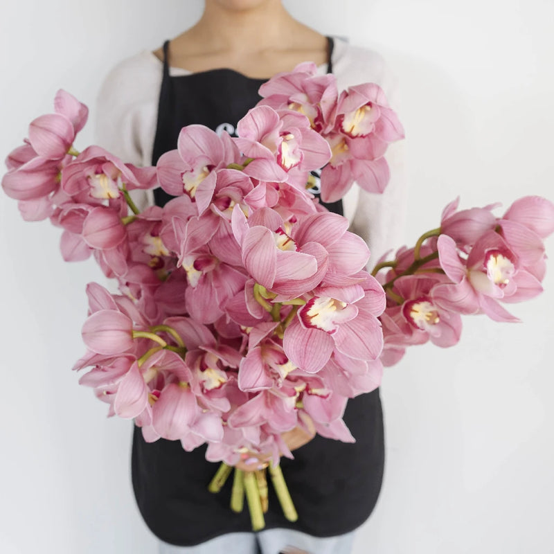 Cymbidium Orchids Hot Pink Apron - Image