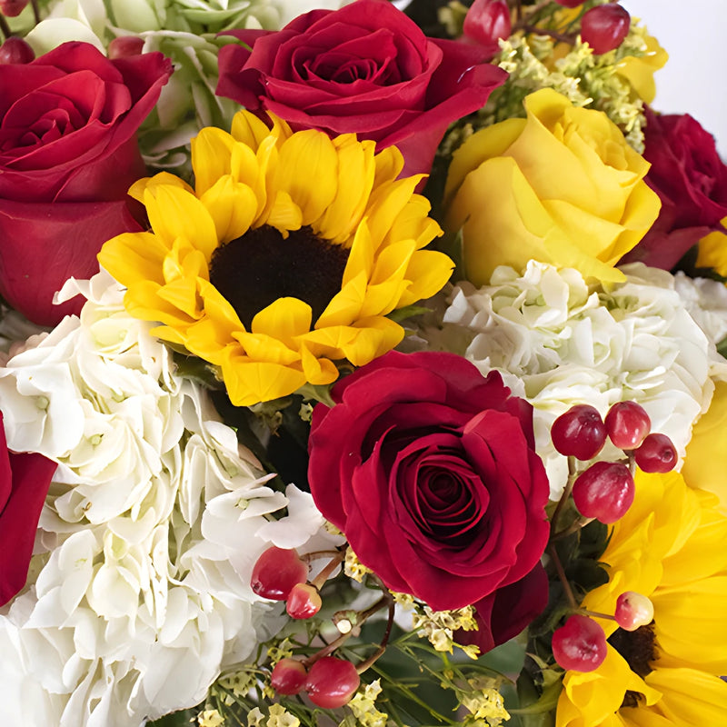 Sunflowers and Romance Flower Bouquet