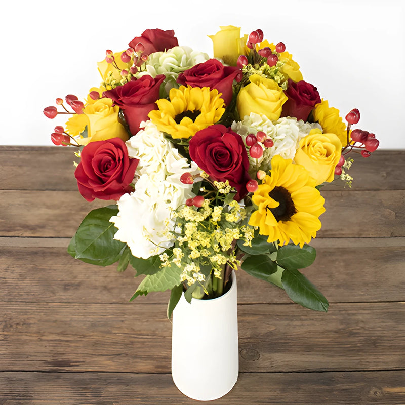 Sunflowers and Romance Flower Bouquet
