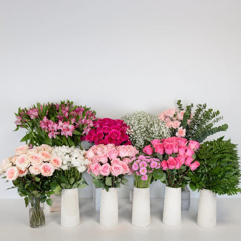 Delightfully Pink Bouquet Bar Flower Kit Apron - Image