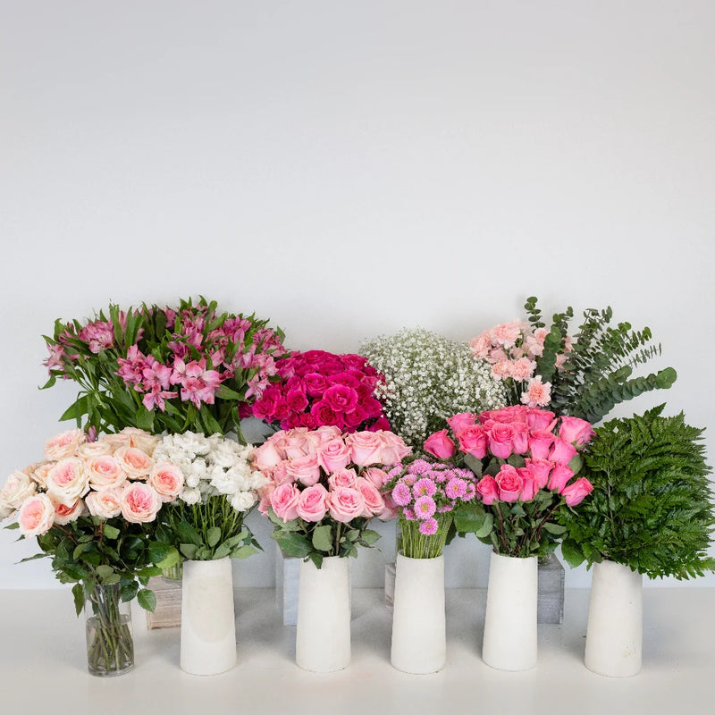 Delightfully Pink Bouquet Bar Flower Kit Apron - Image