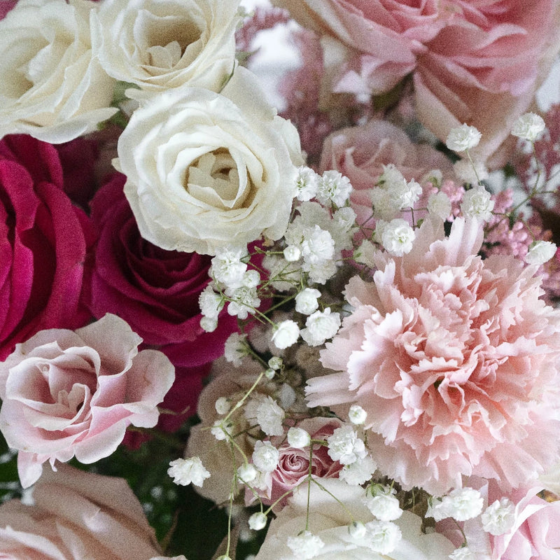 Delightfully Pink Wedding Centerpieces Hand - Image