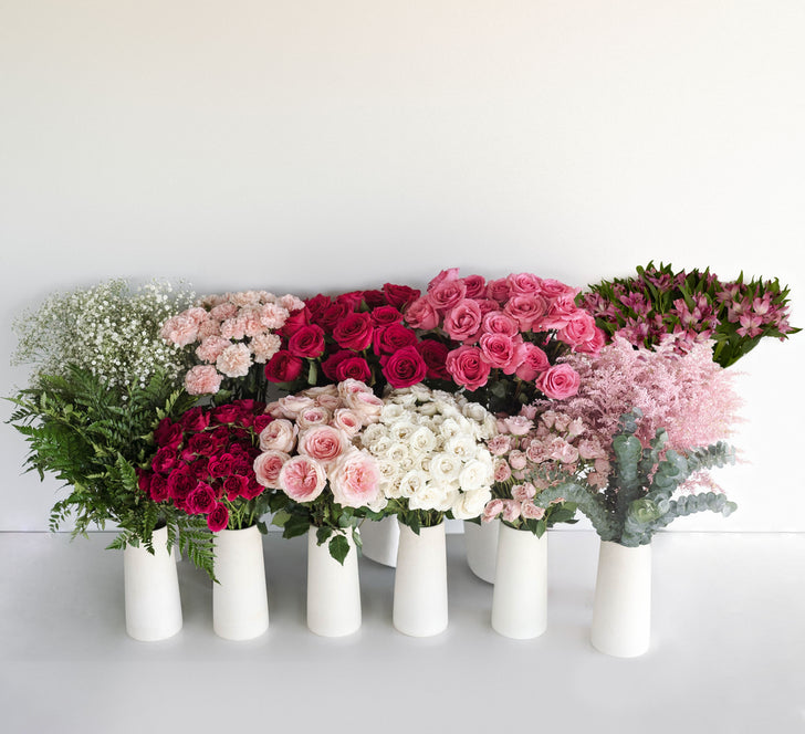 Delightfully Pink Wedding Diy Flower Kit Apron - Image